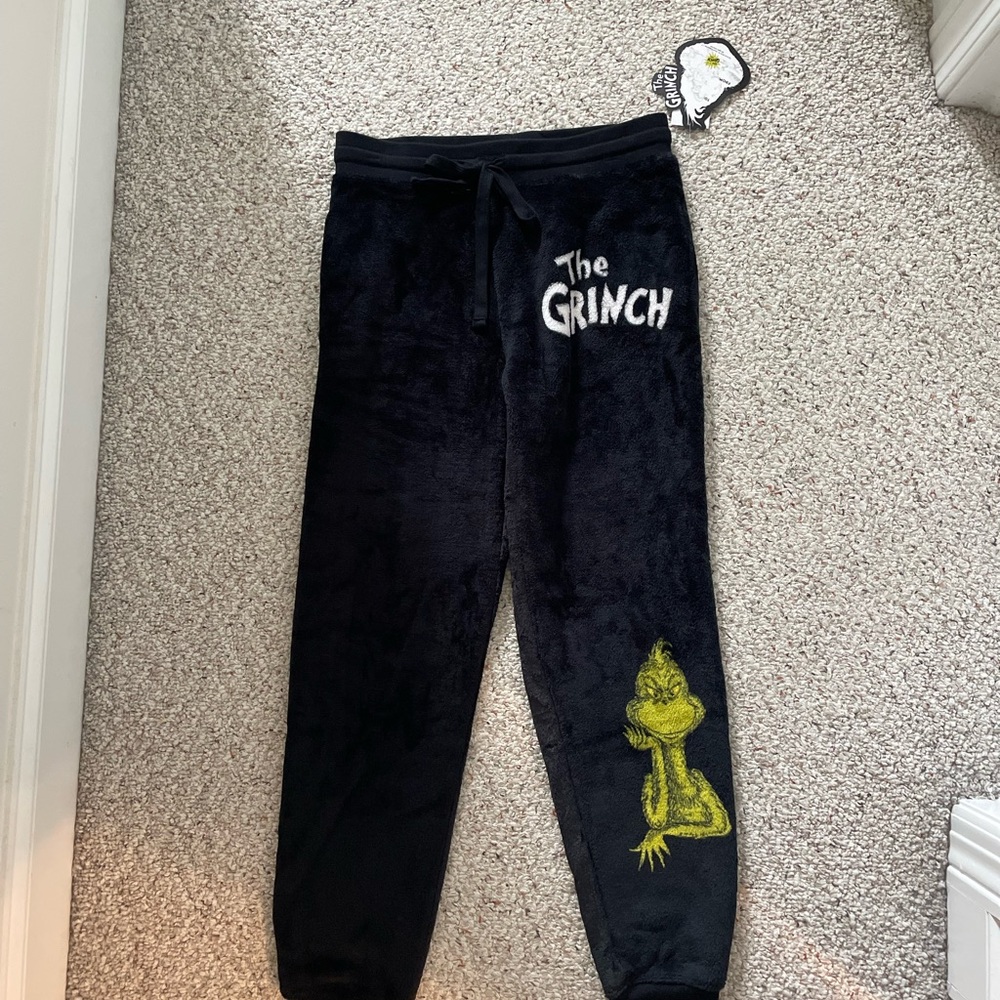 The Grinch Black and Green Lounge Pants